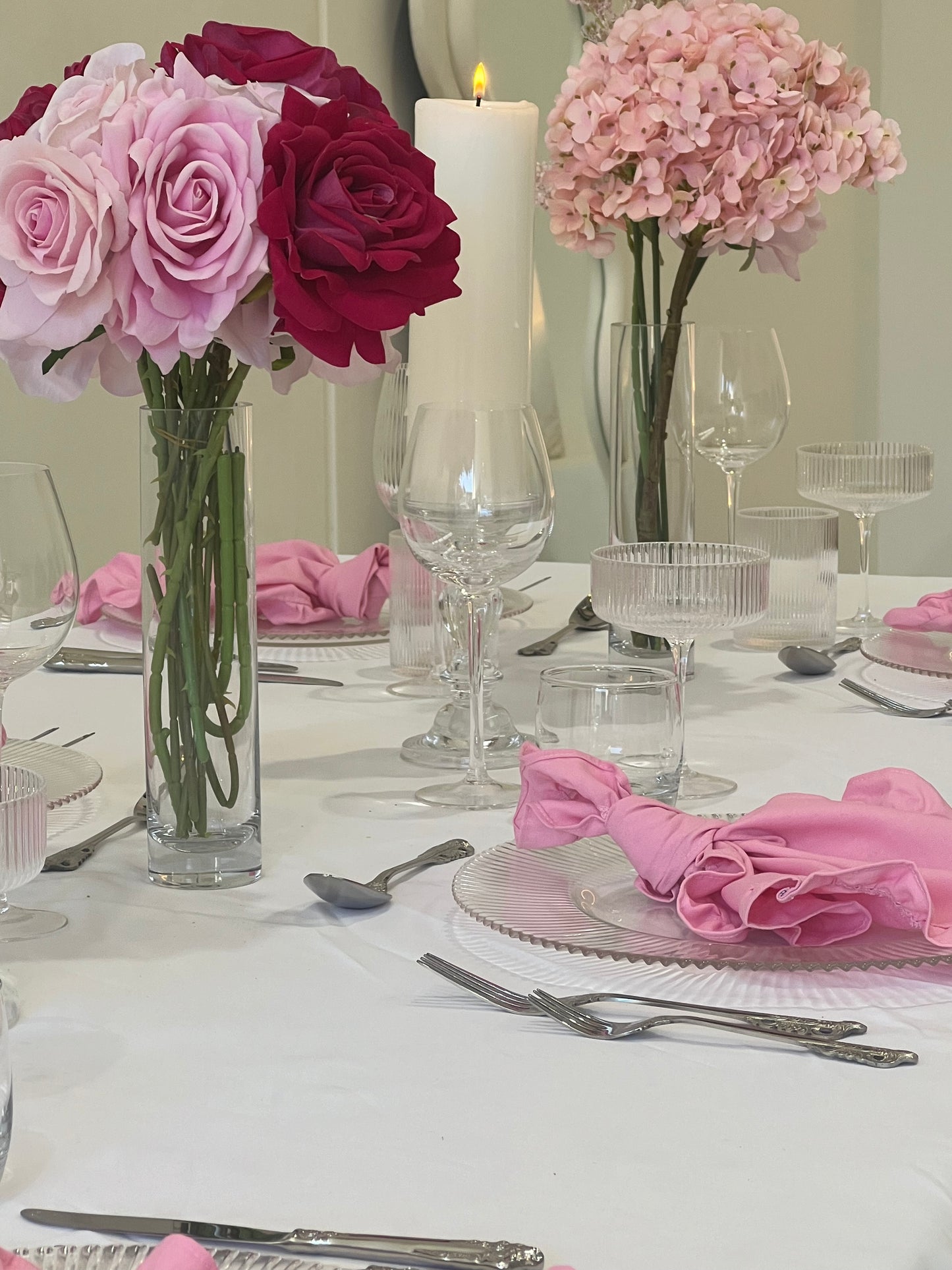 Crystal Edge Glass Charger Plate 13"