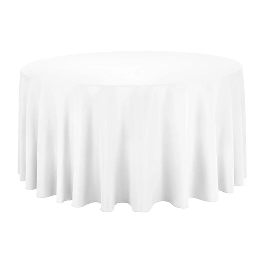 Ivory Elegance Round Tablecloth