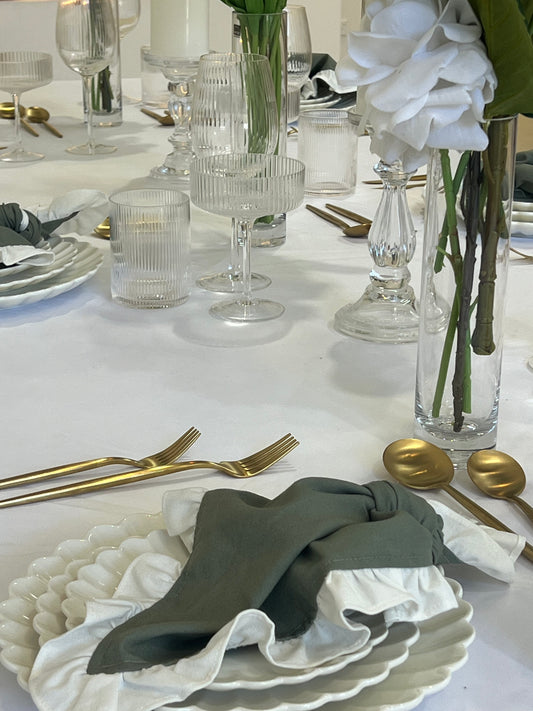 Sage Meadow Embroidered Napkin