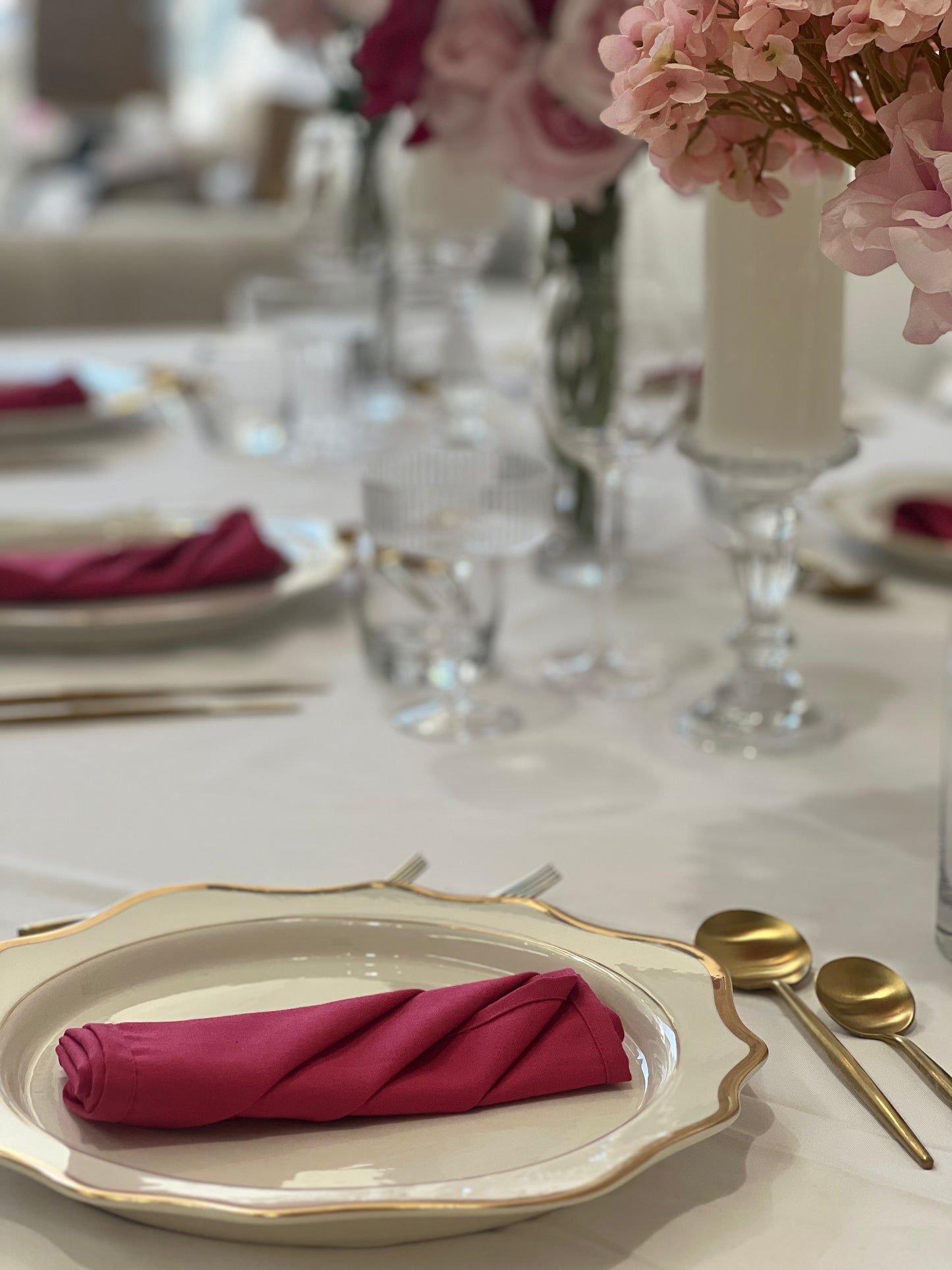 Magenta Bloom Napkin