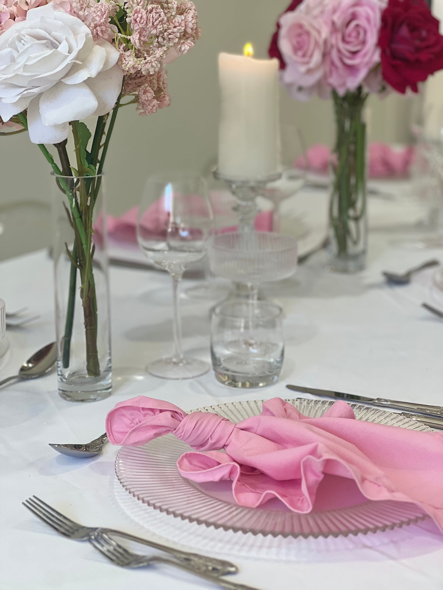 Soft Blush Ruffle Napkin