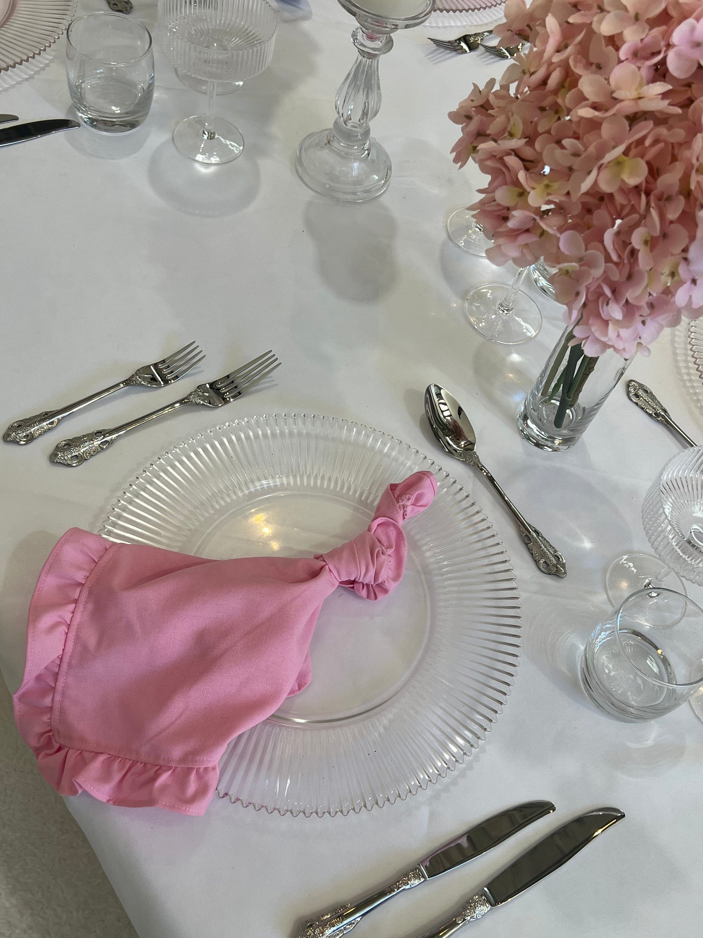 Soft Blush Ruffle Napkin