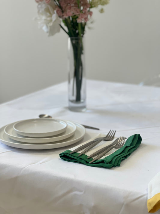 Forest Edge Embroidered Napkin
