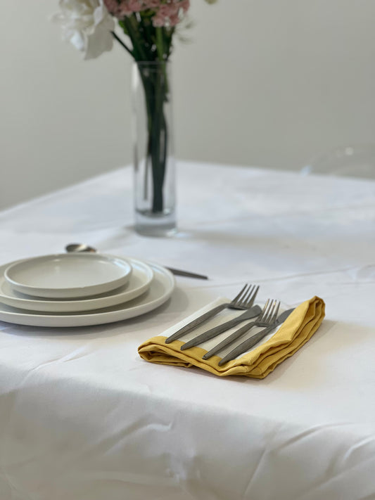 Sunlit Blossom Embroidered Napkin