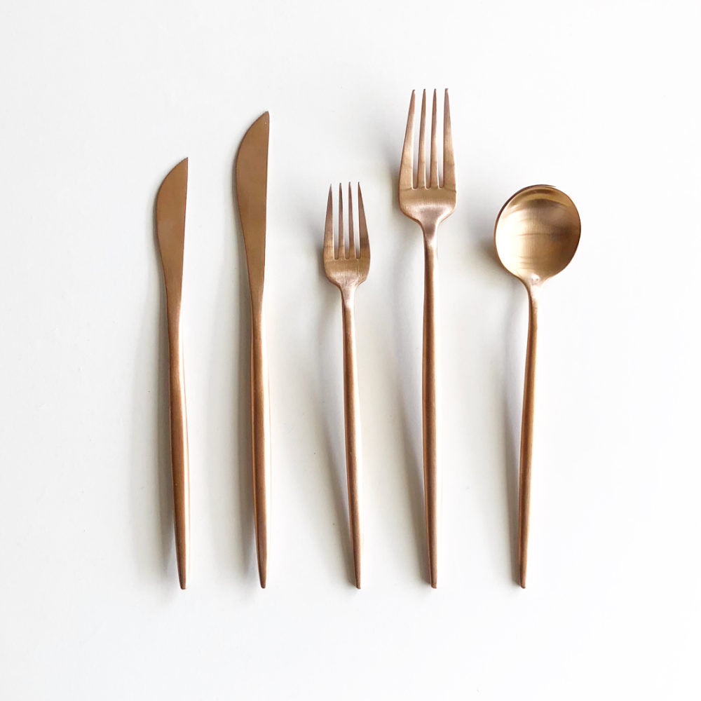 Rose Gold Cutlery Set