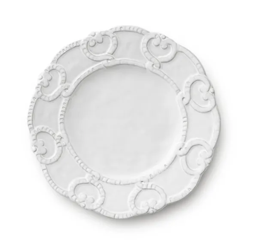 Scallop White Plates