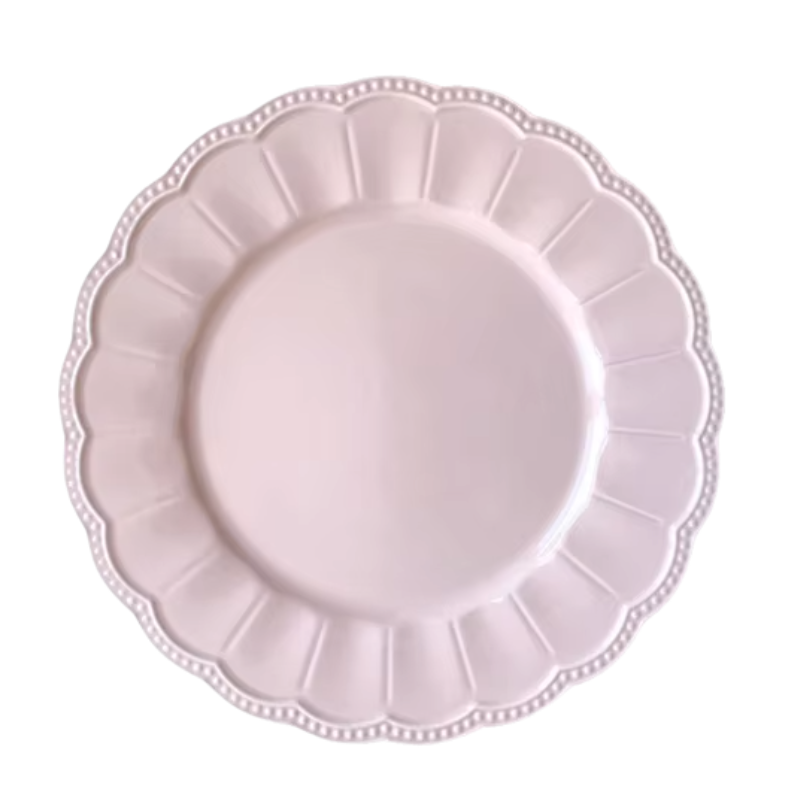 Scallop Pink Plate
