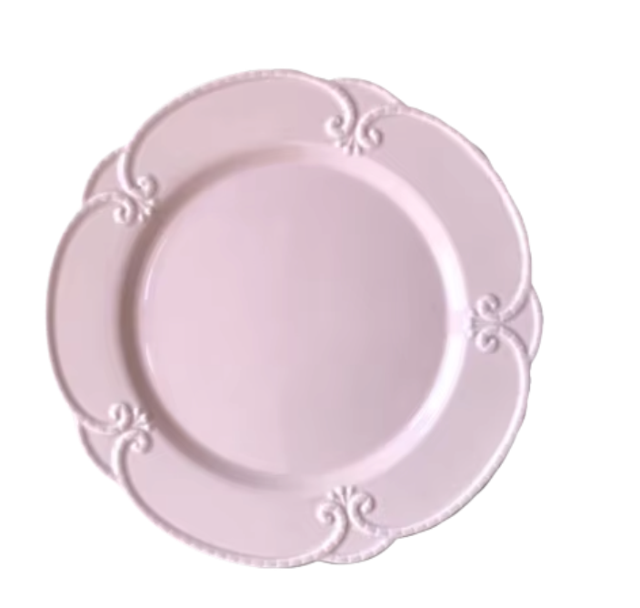 Scallop Pink Plate