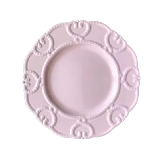 Scallop Pink Plate